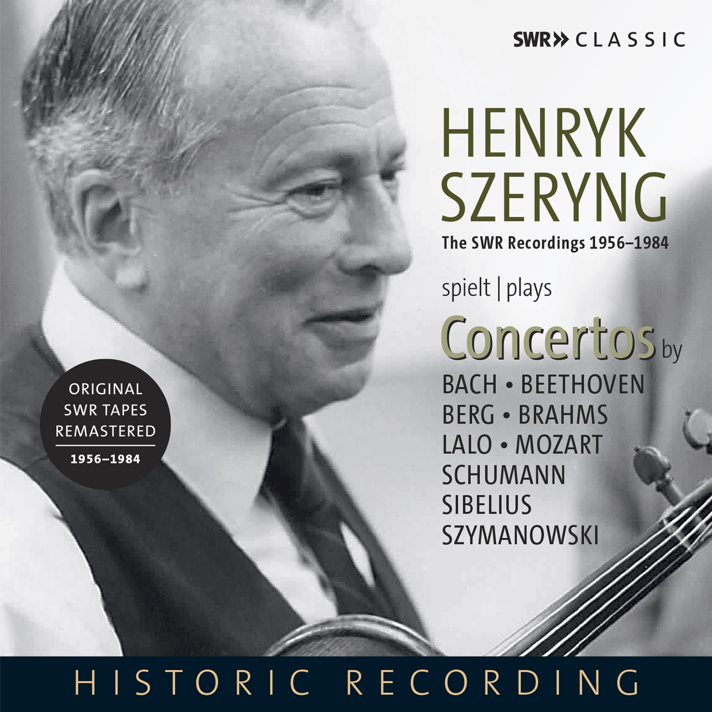 PLAYS CONCERTOS: THE SWR RECORDINGS 1956-1984 [헨릭 셰링: 바이올린 협주곡 모음집]
