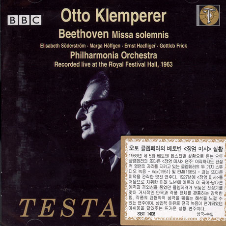 MISSA SOLEMNIS/ OTTO KLEMPERER