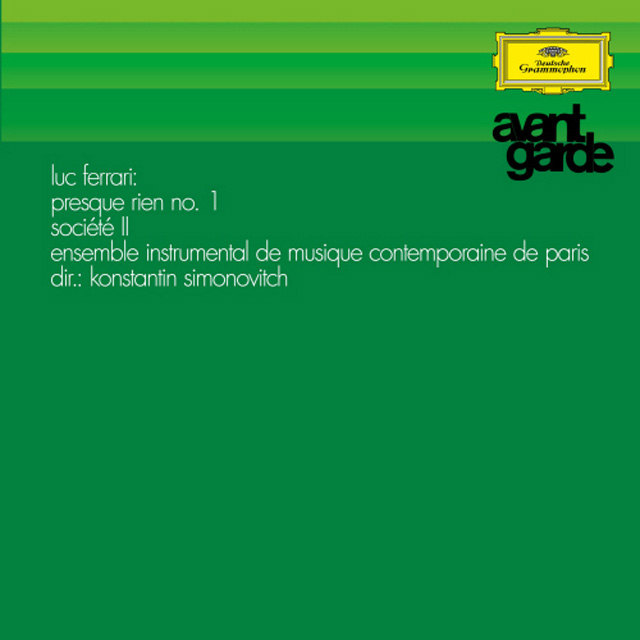 PRESQUE RIEN NO. 1: SOCIETE II [뤽 페라리 작품집 - 제라르 프레미] [180G LP]