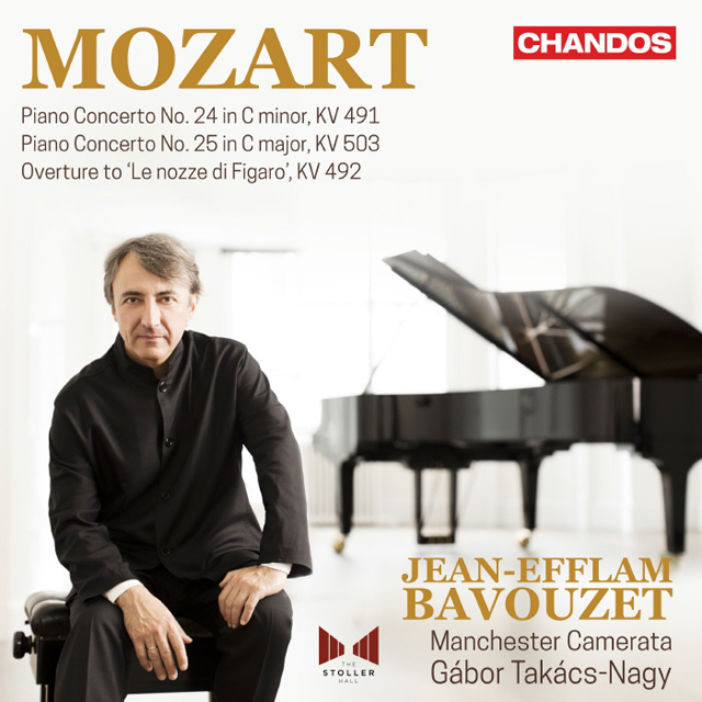 PIANO CONCERTOS NO.24 & 25, OVERTURE TO LE NOZZE DI FIGARO/ JEAN-EFFLAM BAVOUZET [모차르트: 피아노 협주곡 7집 - 장 에플람 바부제]