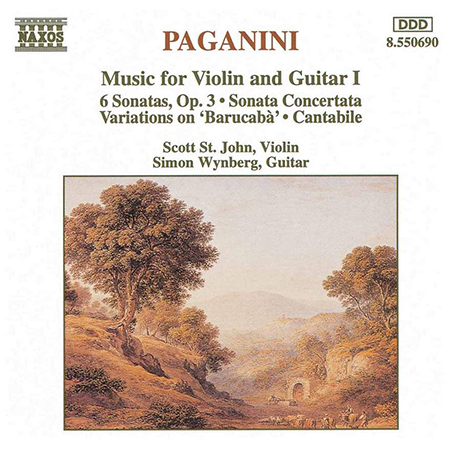 MUSIC FOR VIOLIN AND GUITAR 1/ SCOTT ST. JOHN, SIMON WYNBERG [파가니니: 바이올린과 기타를 위한 작품 1집 - 스콧 세인트 존, 사이먼 윈버그]