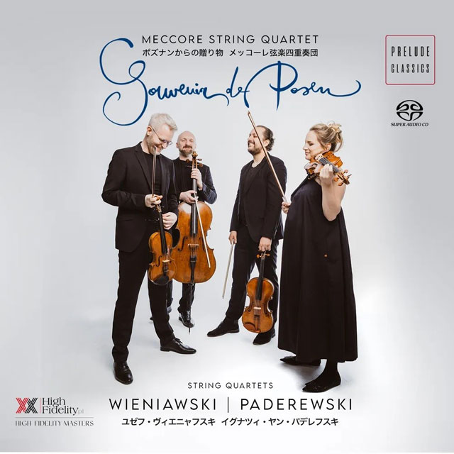 STRING QUARTET IN A MINOR OP.32 & VARIATIONS AND FUGUE IN F MAJOR/ MECCORE STRING QUARTET [유제프 비에니아프스키: 현악 4중주 A단조, 파데레프스키: 변주곡과 푸가 F장조 - 메코레 콰르텟]