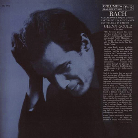 BACH CONCERTO & PARTITAS [ORIGINAL JACKET COLLECTION VOL.10] [바흐: 이탈리아 협주곡 & 파르티타 - 글렌 굴드]