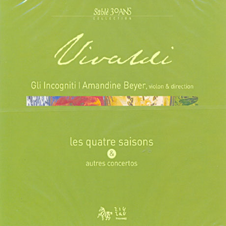 LES QUATRE SAISONS/ GLI INCOGNITI, AMANDINE BEYER [비발디: 사계 - 글리 인코니티, 아망딘 베이어]