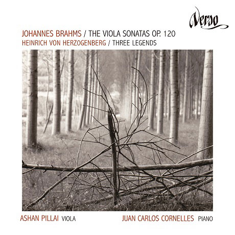 VIOLA SONATAS OP.20 & THREE LEGENDS/ ASHAN PILLAI, JUAN CARLOS CORNELLES [브람스: 두 개의 비올라 소나타 & 헤어초겐베르크: 전설]