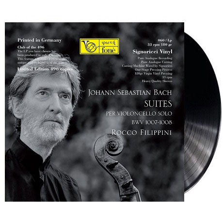 CELLO SUITES BWV 1007-1008/ ROCCO FILIPPINI [180G LP] [바흐: 무반주첼로 1집]