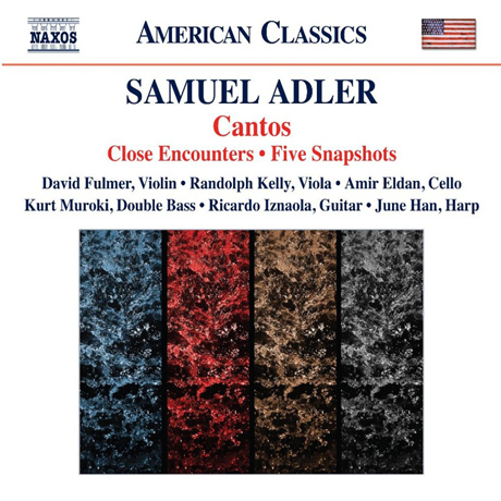 CANTOS/ DAVID FULMER, JUNE HAN [애들러: 칸토스 연작 - 일곱 종류(바이올린, 비올라, 첼로, 더블베이스, 기타, 하프)의 독주 현악기를 위한 작품집]
