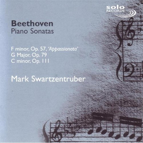 PIANO SONATAS OPP.57,79 & 3/ MARK SWARTZENTRUBER