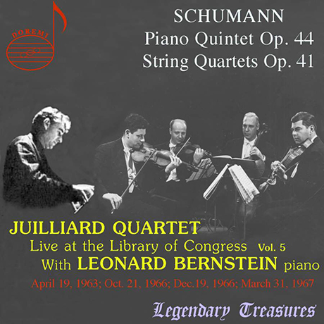 LIVE AT THE LIBRARY OF CONGRESS VOL.5/ JUILLIARD STRING QUARTET, LEONARD BERNSTEIN [슈만: 피아노 5중주 & 현악 4중주 - 줄리어드 현악사중주단, 번스타인]