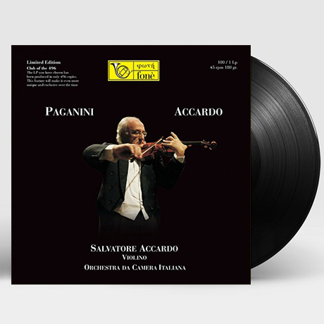 LA CAMPANELLA, CANTABILE IN RE MAGGIORE/ SALVATORE ACCARDO [살바토레 아카르도: 파가니니 작품집] [180G 45RPM LP]