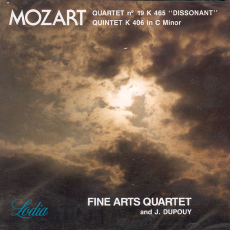 QUARTET NO.19 K465 IN C DUR ETC/ FINE ARTS QUARTET AND J.DUPOUY
