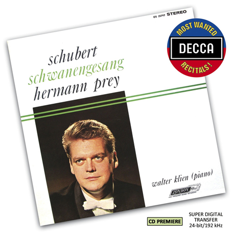 SCHUBERT: SCHWANENGESANG [DECCA MOST WANTED RECITALS] [헤르만 프라이: 슈베르트 백조의 노래]