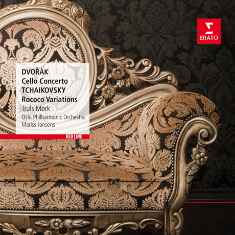 CELLO CONCERTO & ROCOCO VARIATIONS/ TRULS MORK, MARISS JANSONS [RED LINE] [드보르작: 첼로 협주곡 & 차이코프스키: 로코코 변주곡 - 뫼르크, 마리스 얀손스]
