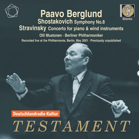 SYMPHONY NO.8, CONCERTO FOR PIANO & WINDS/ PAAVO BERGLUND [쇼스타코비치: 교향곡 8번 & 스트라빈스키: 피아노와 관현악을 위한 협주곡]