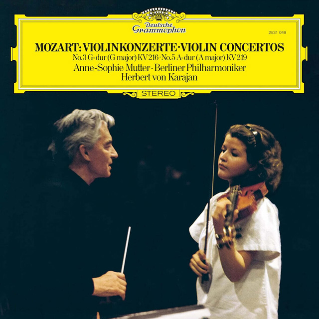 VIOLIN CONCERTOS NOS. 3 & 5/ ANNE-SOPHIE MUTTER & HERBERT VON KARAJAN [모차르트: 바이올린 협주곡 3, 5번 - 안네 소피 무터 & 헤르베르트 폰 카라얀] [THE ORIGINAL SOURCE LP]