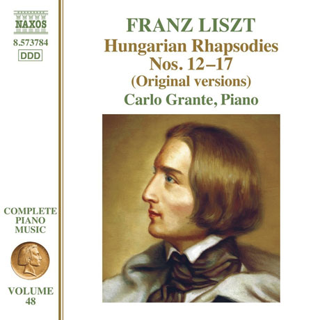 HUNGARIAN RHAPSODIES NOS.12-17/ CARLO GRANTE [리스트: 피아노 작품 전곡 48집 - 카를로 그란테]