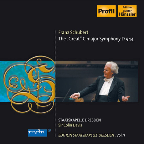 THE ”GREAT” C MAJOR SYMPHONY D 944/ COLIN DAVIS [EDITION STAATSKAPELLE DRESDEN VOL.7] [슈베르트: 교향곡 ”그레이트” - 콜린 데이비스]