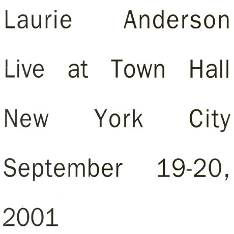 LIVE AT TOWN HALL NEW YORK CITY