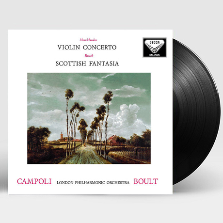 VIOLIN CONCERTO & SCOTTISH FANTASIA/ ALFREDO CAMPOLI, ADRIAN BOULT [ANALOGPHONIC 180G LP] [멘델스존: 바이올린 협주곡 & 브루흐: 스코틀랜드 환상곡]