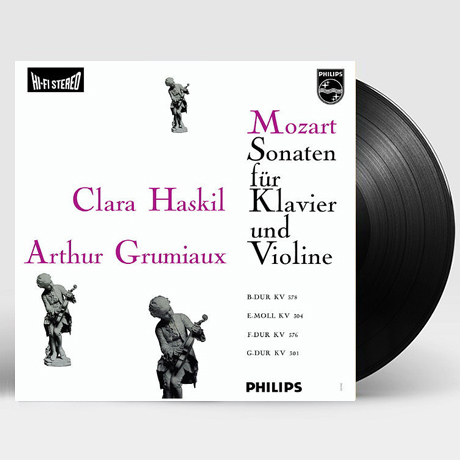 SONATAS FOR PIANO AND VIOLIN/ CLARA HASKIL, ARTHUR GRUMIAUX [ANALOGPHONIC 180G LP] [모차르트: 바이올린 소나타]