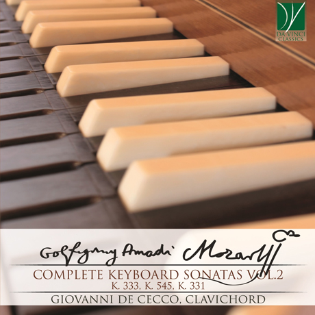 COMPLETE KEYBOARD SONATAS VOL.2/ GIOVANNI DE CECCO [모차르트: 건반 소나타 2집 - 조반니 데 체코]