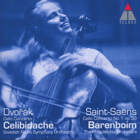 CELLO CONCERTO/ JACQUELINE DU PRE, DANIEL BARENBOIM, SERGIU CELIBIDACHE [드보르작 & 생상스: 첼로 협주곡 - 재클린 뒤 프레]