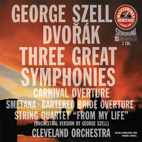 THREE GREAT SYMPHONIES/ GEORGE SZELL [MASTERWORKS HERITAGE] [드보르작: 교향곡 7-9, 카니발 서곡 & 스메타나: <팔려간 신부> 서곡 외 - 조지 셀]