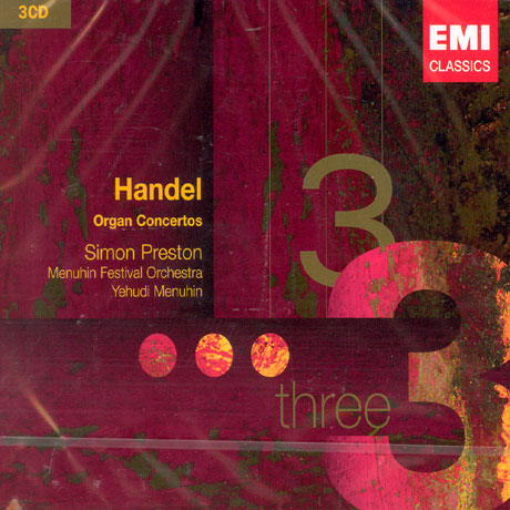 ORGAN CONCERTOS/ SIMON PRESTON/ YEHUDI MENUHIN [헨델 오르간협주곡집: 메뉴힌]