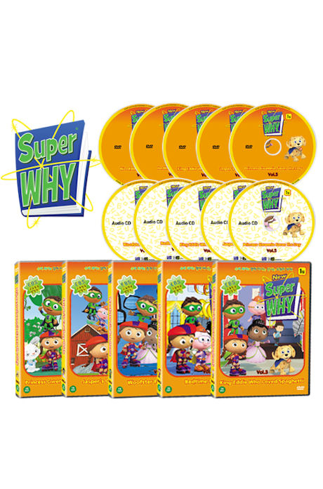 수퍼와이 1집 10종세트 [DVD 5종+오디오CD 5종] [NEW SUPER WHY]