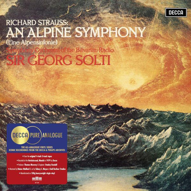 AN ALPINE SYMPHONY/ GEORG SOLTI [R. 슈트라우스: 알프스 교향곡 - 게오르그 솔티] [LP]