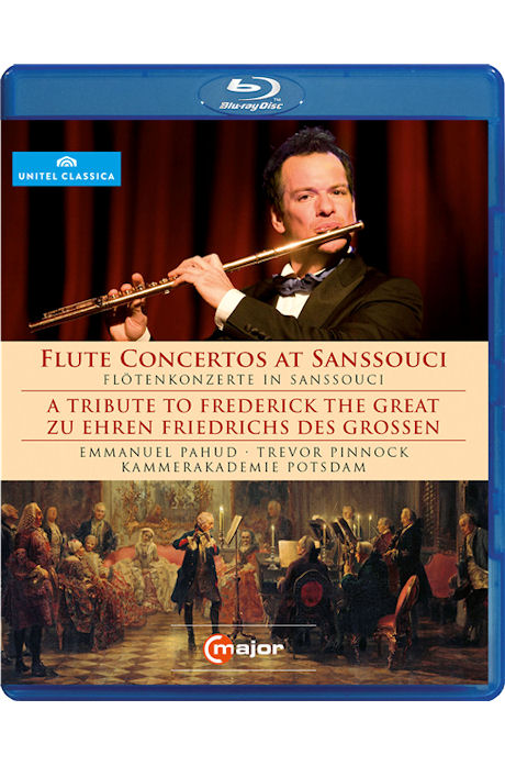FLUTE CONCERTOS AT SANSSOUCI/ EMMANUEL PAHUD, TREVOR PINNOCK [프리드리히 대왕을 위한 플루트협주곡들] [블루레이 전용플레이어 사용]