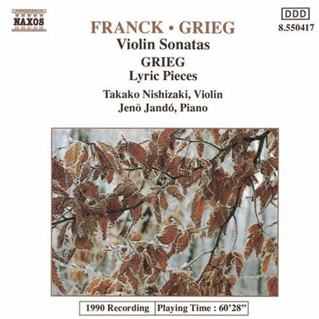 VIOLIN SONATAS/ TAKAKO NISHIZAKI, JENO JANDO [프랑크 & 그리그: 바이올린 소나타]