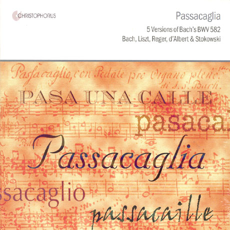 PASSACAGLIA 5 VERSIONS OF BACH`S BWV582 [파사칼리아의 다섯 가지 얼굴]