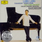 FIRST PIANO CONCERTOS/ LANG LANG, DANIEL BARENBOIM [SACD HYBRID] [차이코프스키 & 멘델스존: 피아노 협주곡 1번 - 랑랑, 바렌보임]