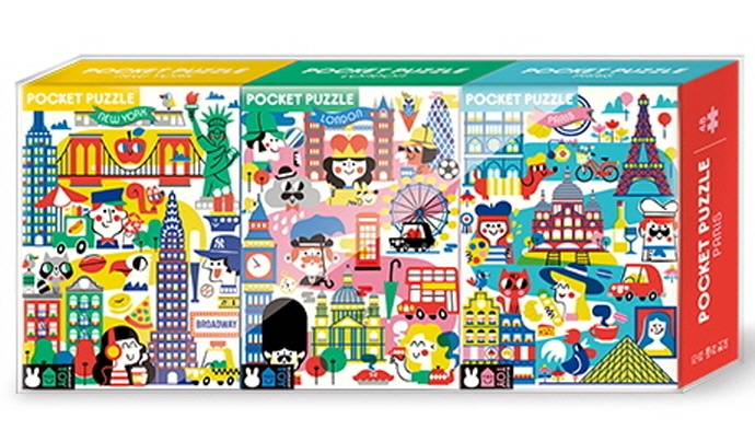 포켓 퍼즐 세계도시: 뉴욕, 런던, 파리