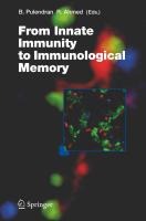 [���絵��] From Innate Immunity to Immunological Memory