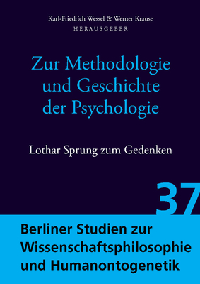 ���絵�� Zur Methodologie Und Geschichte Der Psychologie