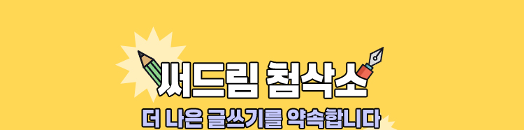 써드림 첨삭소 | 더 나은 글쓰기를 약속합니다