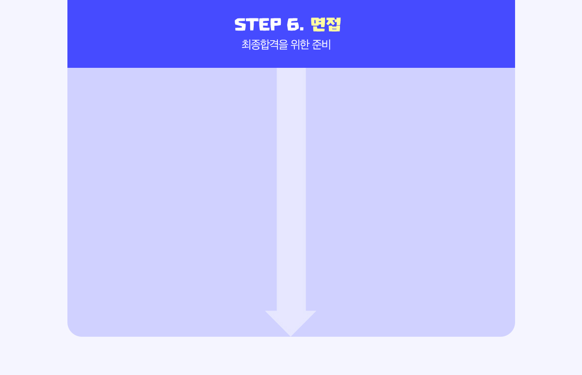 STEP 6. 면접 | 최종합격을 위한 준비
