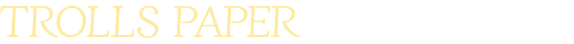 TROLLS PAPER가 추천하는 책