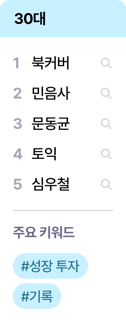 30대 | 주요 키워드 #성장 투자 #기록