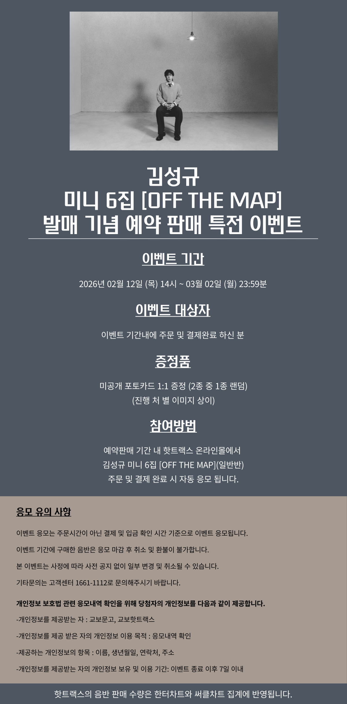 김성규 미니 6집 [OFF THE MAP]