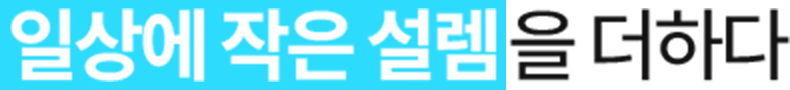 일상에 작은 설렘을 더하다