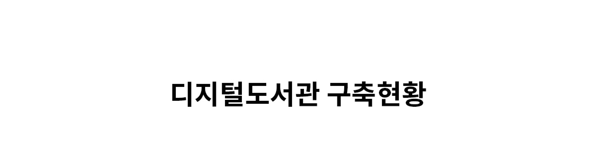 디지털도서관 구축현황