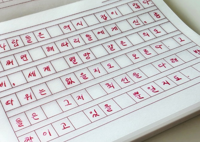 독자 답장 이미지