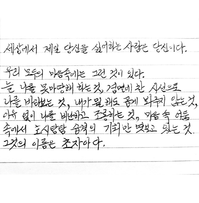 독자 답장 이미지