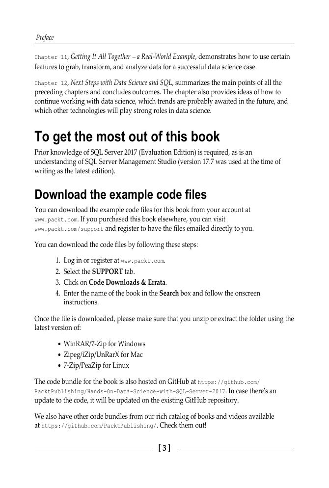 Hands-On Data Science with SQL Server 2017 | Packt(GCO Science) - 교보ebook