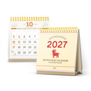 아르누보 레트로 탁상 달력(2027)