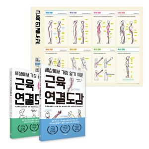 [국내도서] 세상에서 가장 알기 쉬운 근육연결도감 세트