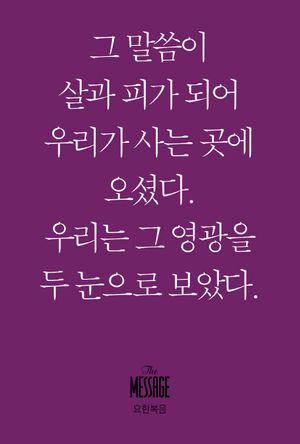 메시지 요한복음(미니북)